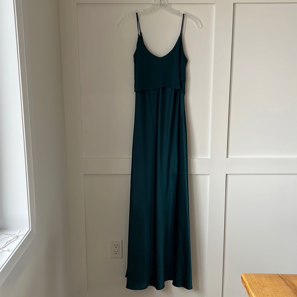Y2K Dark green long dress